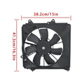 A/C Radiator Condenser Cooling Fan for Honda CR-Z 4Cyl (2011–2016) 38611RBB003