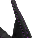Manual & Brake Boot Cover Leather for VW Jetta Golf MK3 (1991–1998) Purple Stitch