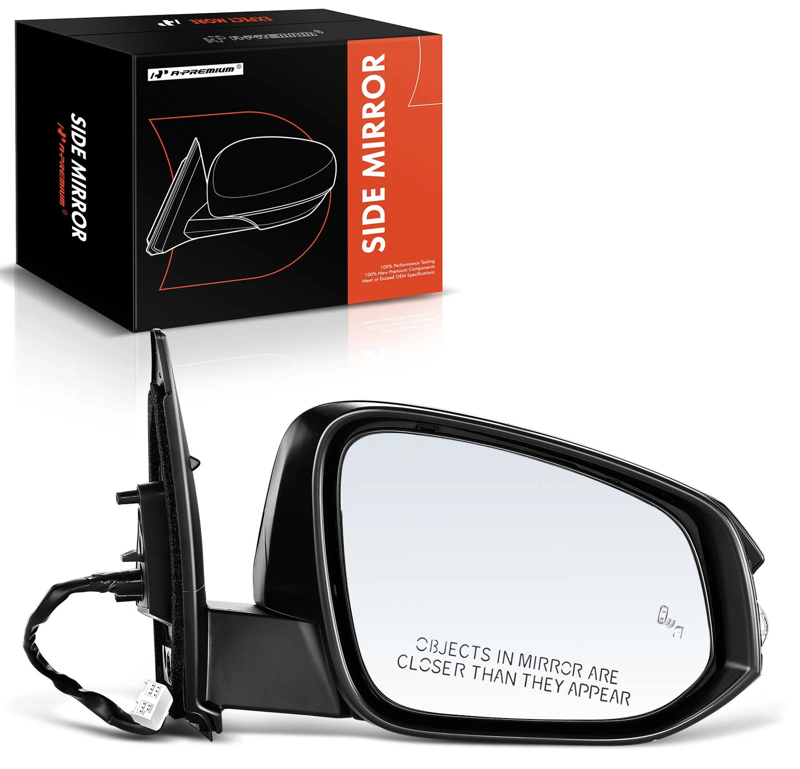 Passenger Power Mirror Manual Fold & Signal for Toyota RAV4 (2013-2014)