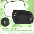Set of 2 Chrome Heated Side Mirror Glass for Toyota Sienna (2011–2014)