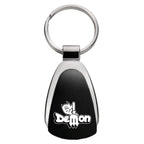 Demon on Black Teardrop Keychain - Officially Licensed for Dodge Challenger