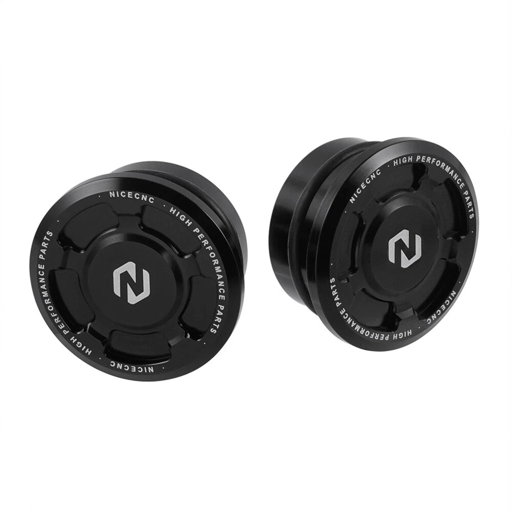 Pair Frame Hole Cover Caps for Kawasaki KLR650 (1987–2024)