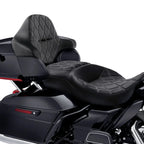 Rider Passenger Seat Backrest Pad for Harley Electra Street Glide (2014-2023)