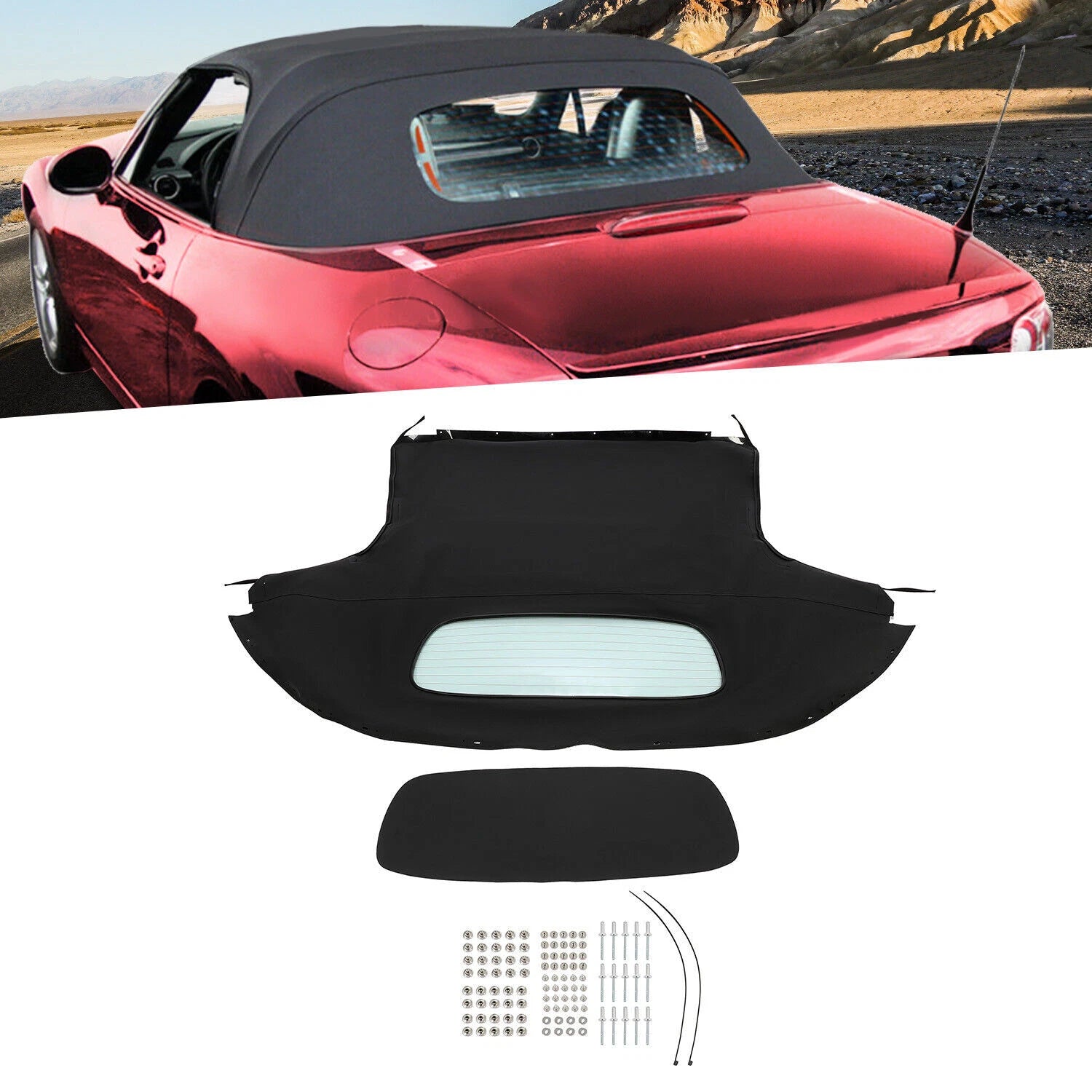 Convertible Soft Top with Heated Glass Window for Mazda MX-5 Miata (2006–2014)