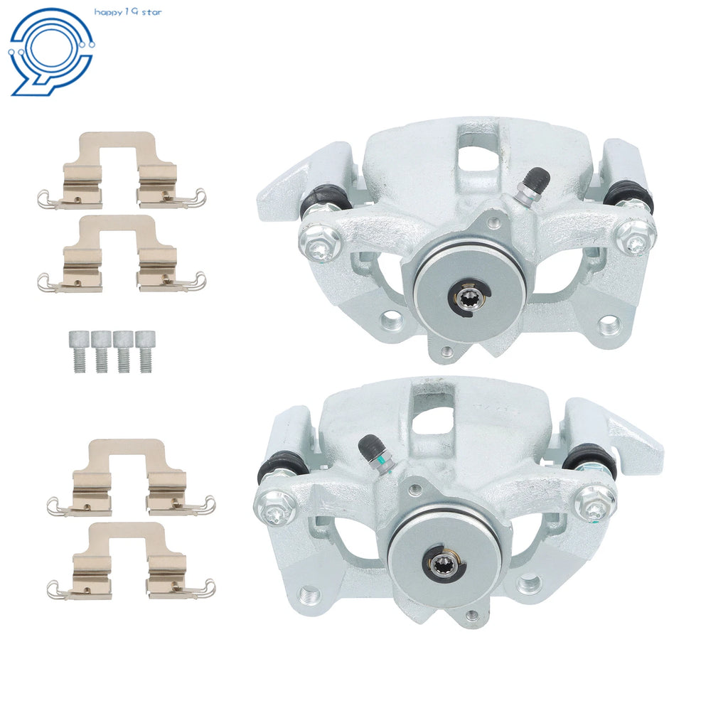 Set of 2 Rear Brake Calipers w/Bracket for Audi Q5 (2013–2017)