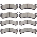 Set of 8 Brake Pads for Chevy Silverado 2500 HD (2001–2010)
