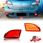 2X LED Rear Bumper Reflectors for Mazda 3 Axela (2014–2020)