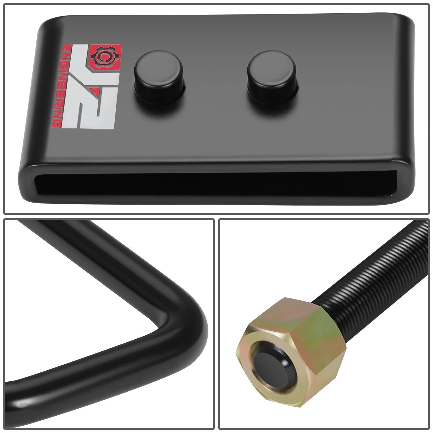 1" Lift Block Leveling Kit for Ford F-150 (2004–2017) - J2 Black Carbon Steel