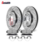 Front Brake Rotors + Pads for Honda CR-V (2007–2016), Crosstour (2012–2015)