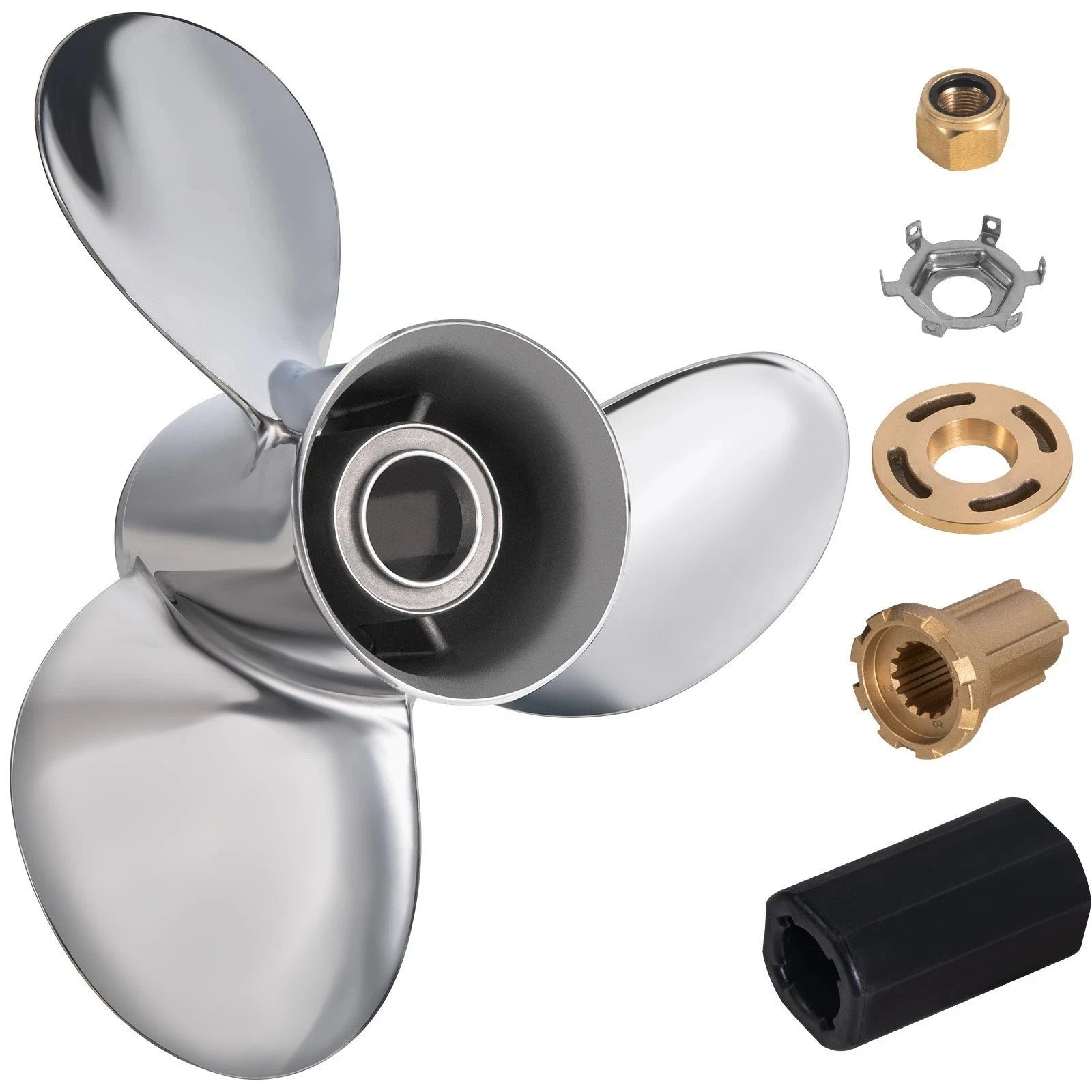 13x19 Boat Propeller for Mercury Outboard Engine (40-140HP) Stainless Steel