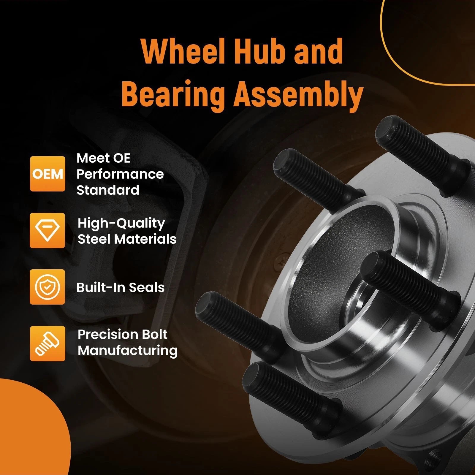 Rear Wheel Hub Bearing for Chrysler 300/Dodge Charger (2005–2009)