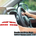 8pcs Steering Wheel Switch Button Cover for Hyundai Sonata (2020–2022) Red
