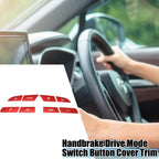 8pcs Steering Wheel Switch Button Cover for Hyundai Sonata (2020–2022) Red