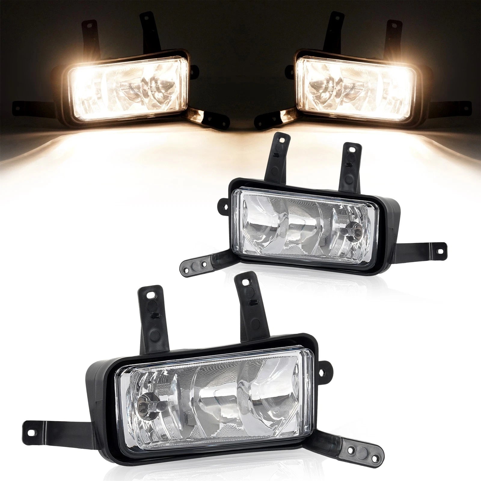 Bumper Fog Lights for GMC Yukon XL Suburban (2015–2020) with Bulbs