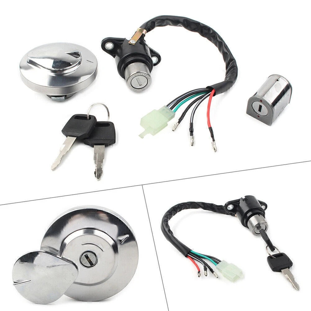 Fuel Gas Cap Ignition Switch Seat Lock Key for Honda Rebel 250 (1985–2016)