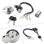 Fuel Gas Cap Ignition Switch Seat Lock Key for Honda Rebel 250 (1985–2016)