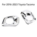 Chrome Front Bumper Grille Fog Light Covers for Toyota Tacoma (2016-2023)