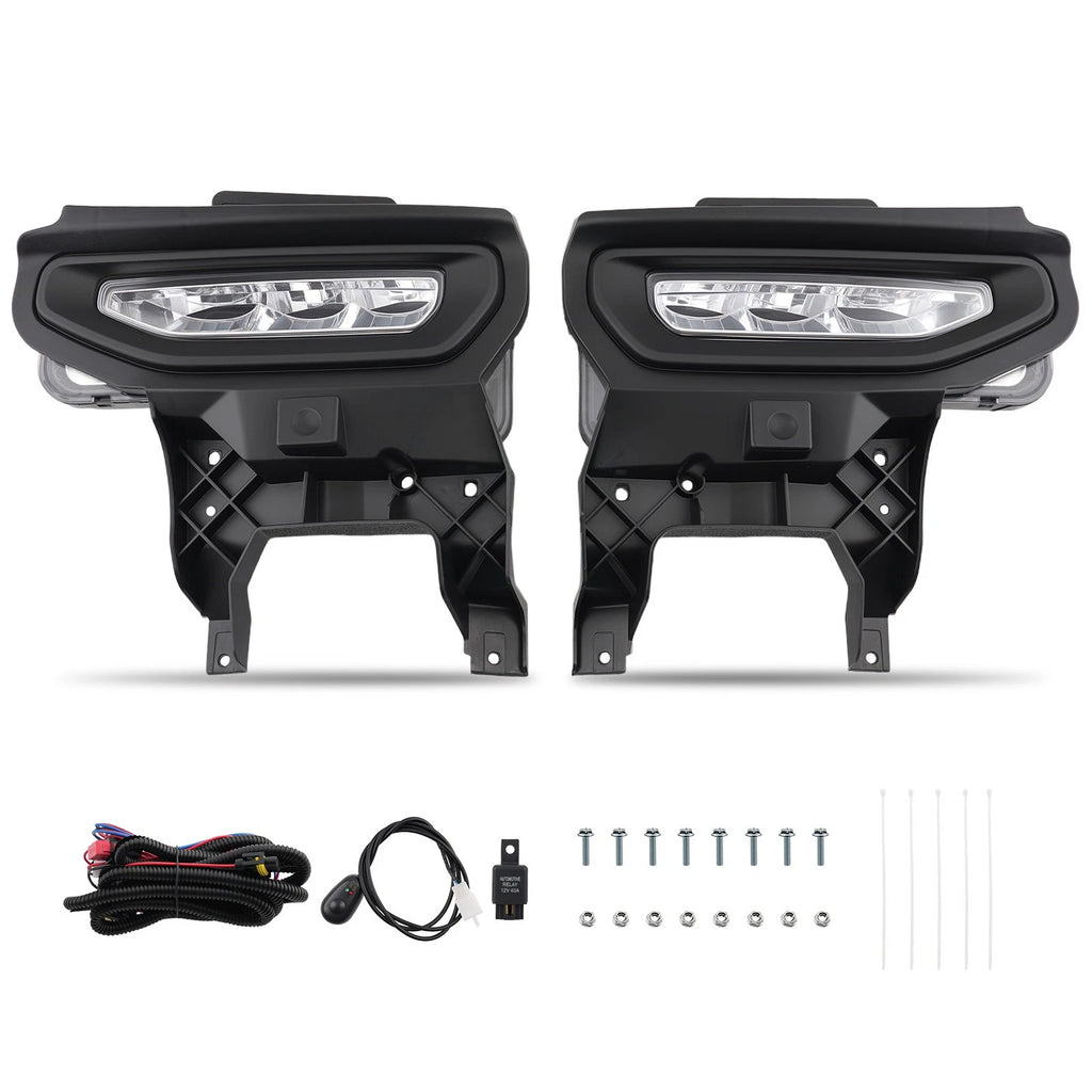Fog Lights Set of 2 for GMC Sierra 1500 (2016–2018) LED GM2592314 GM2593314