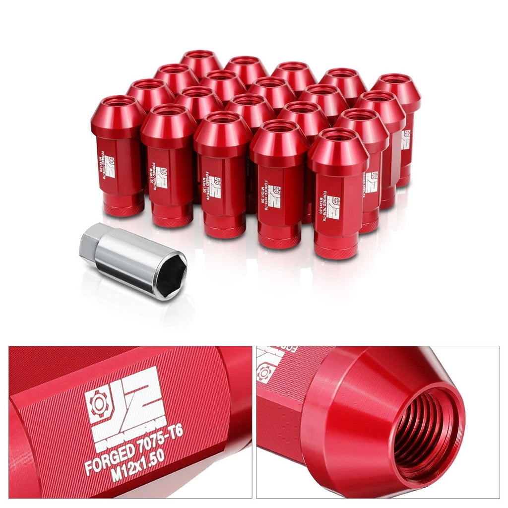20Pcs M12x1.5 Closed End Knurled Acorn Lug Nuts for Universal Fit (N/A)