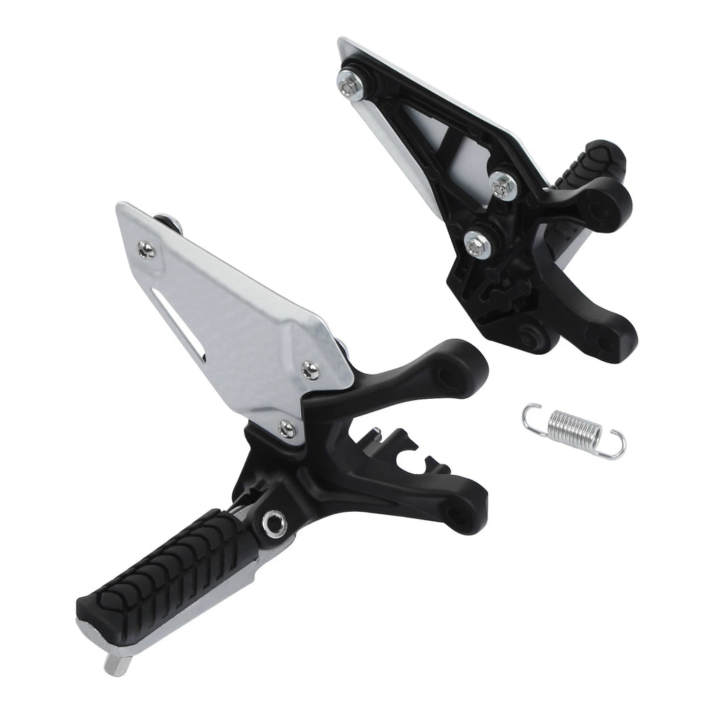 Front Driver Foot Pegs Pedals Bracket for Kawasaki Z900 (2017–2024) Black