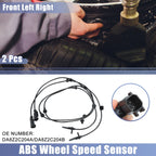 2X Front ABS Sensor No.DA8Z2C204A/DA8Z2C204B for Ford Explorer 