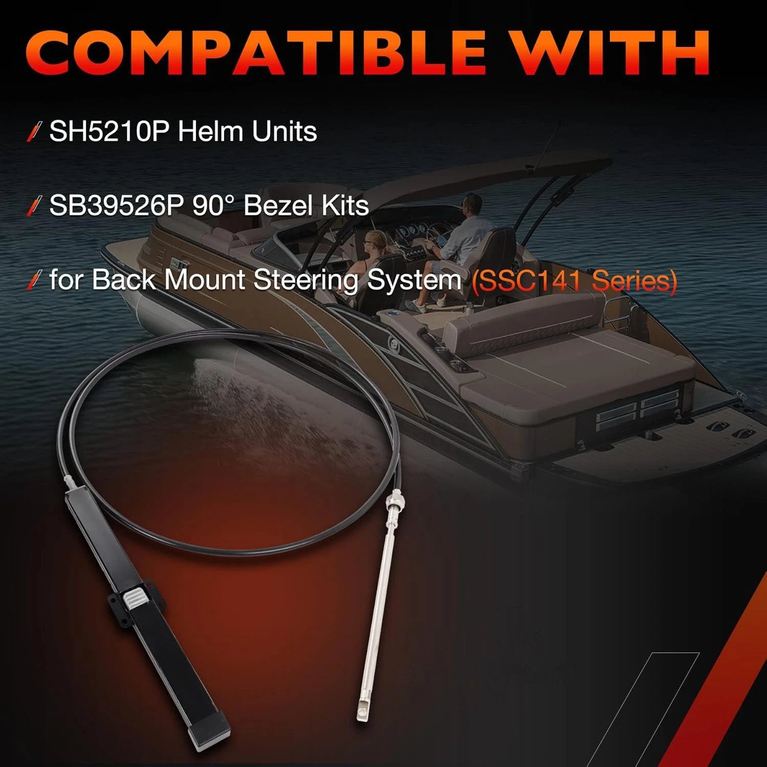 Steering Cable Kit for Seastar Teleflex Rack (16 FT)