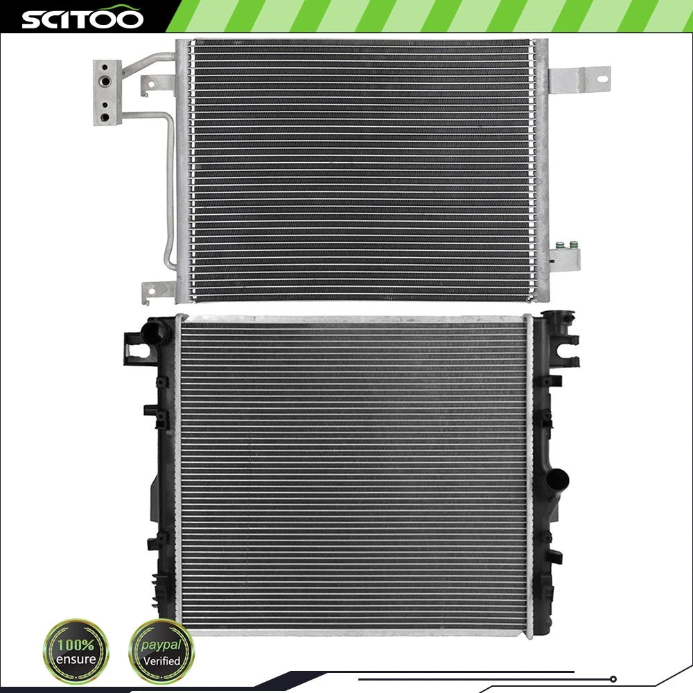 Radiator and A/C Condenser Kit for Jeep Wrangler (2007–2011)