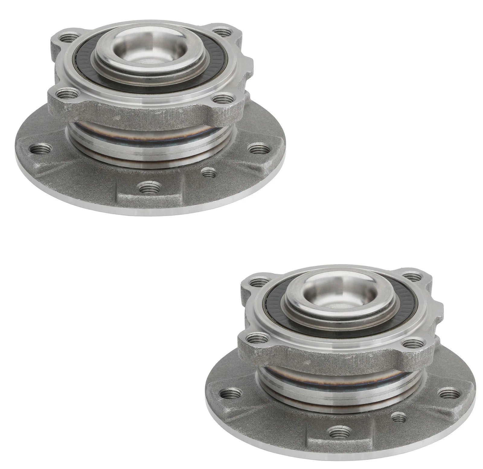 Set of 2 Moog Front Wheel Bearing & Hub Kit for BMW E60 E63 E64 (2001–2010)