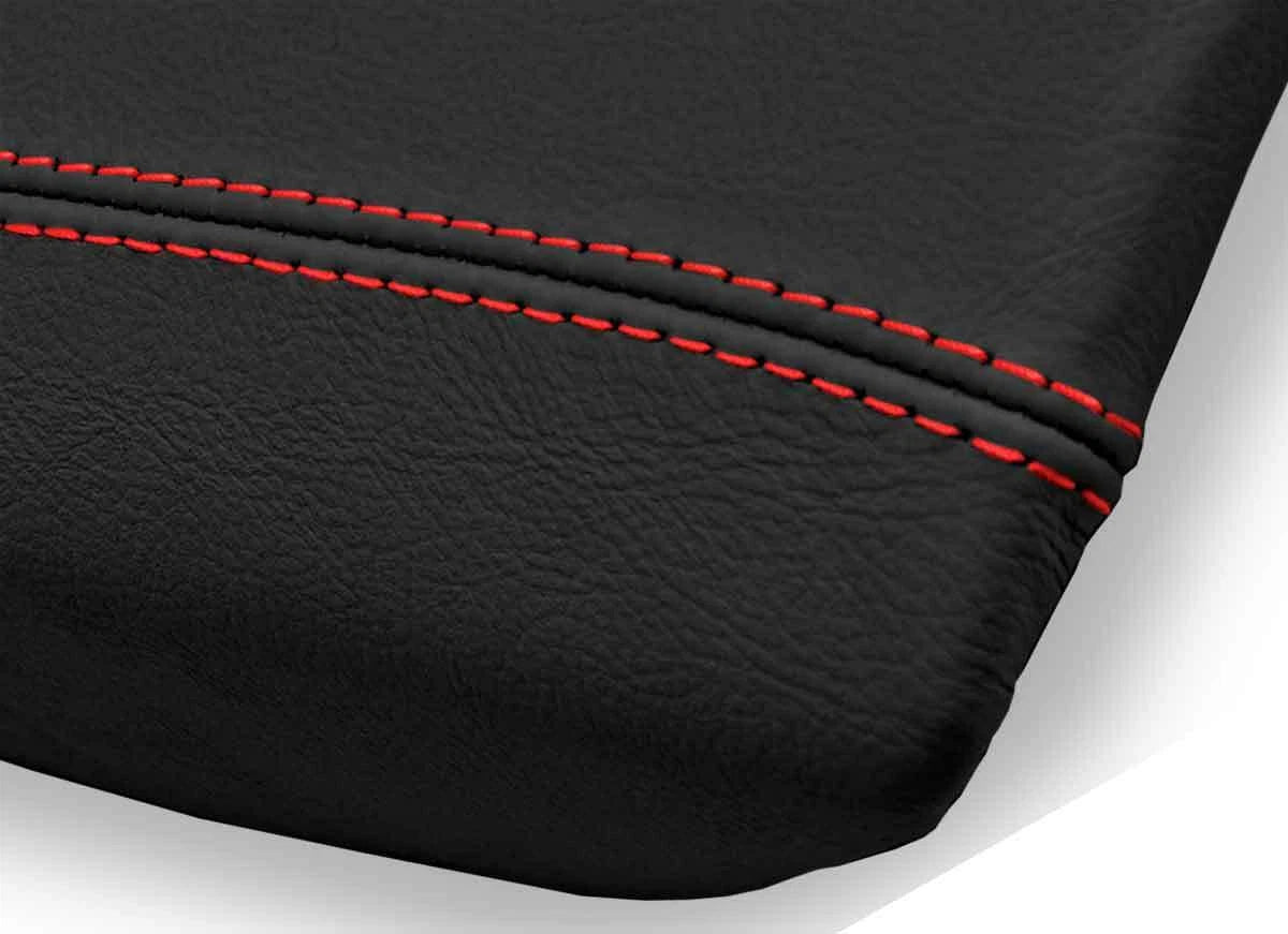 Armrest Cover for Volvo S80 (1999–2006) Leather Red Stitch