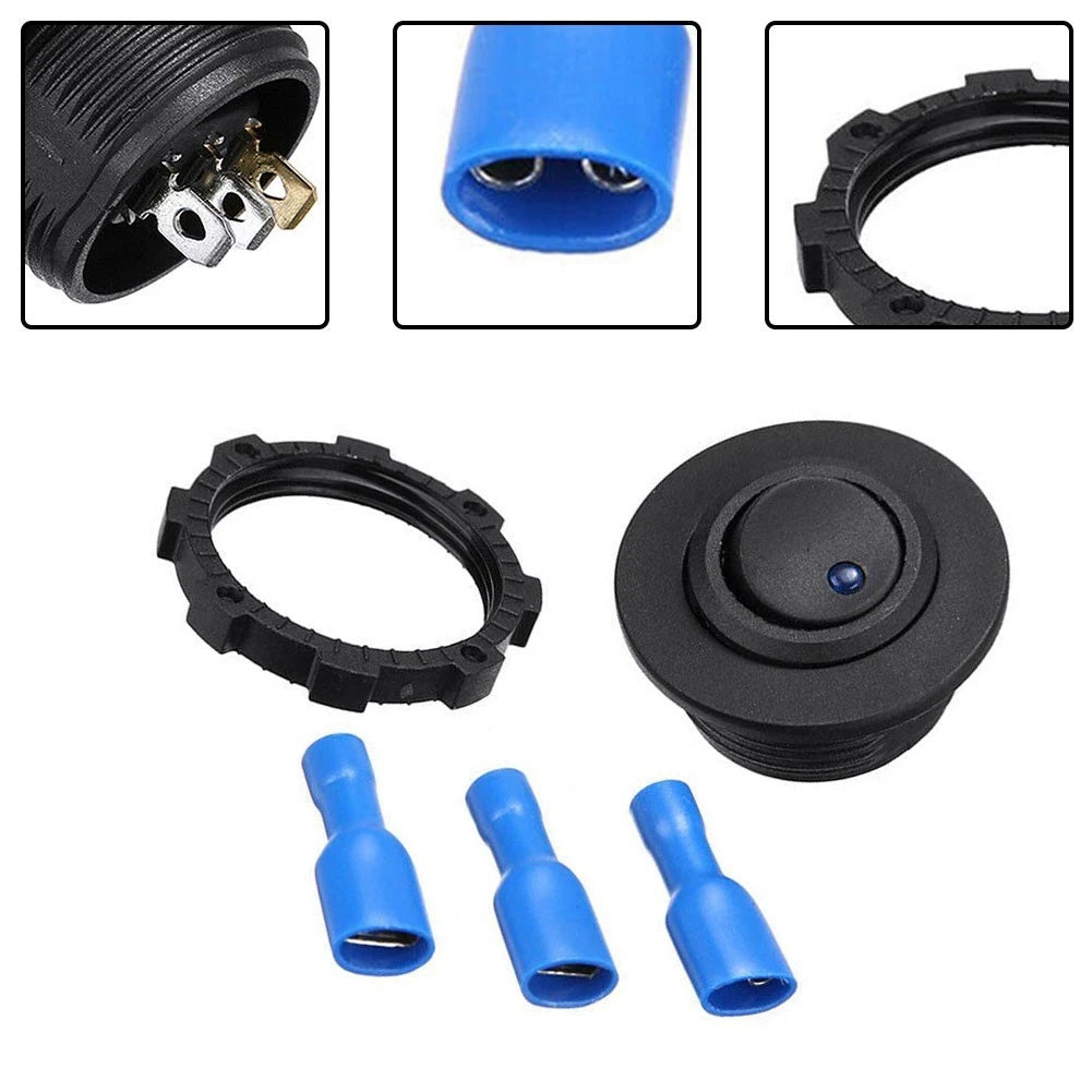 LED Rocker Switch Kit for Motorhome Caravan Boat Campervan (12V/24V)