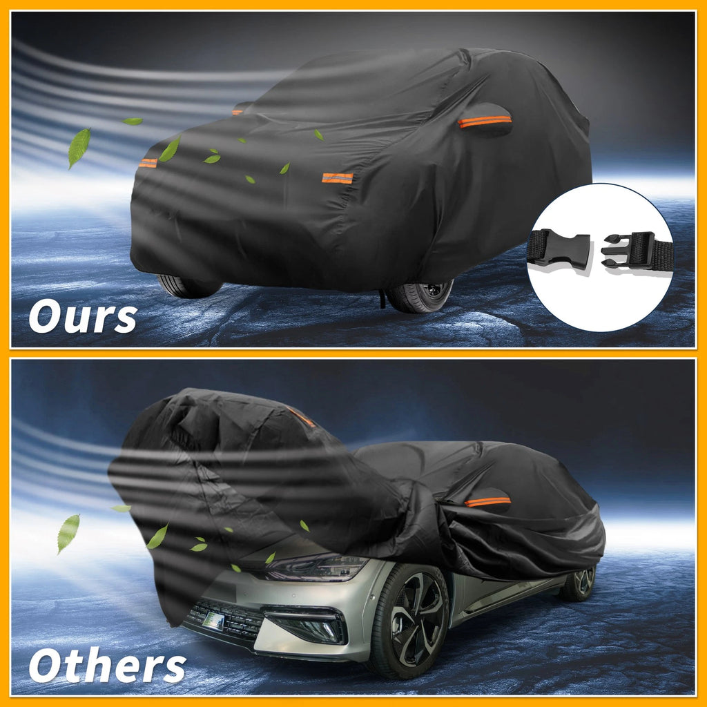 Waterproof Car Cover for Kia E-Niro (190T-PU, Black)