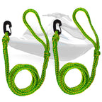 2-Pack 1/2 in x 7 ft PWC Dock Lines with Giant Snap Hook, FO4960