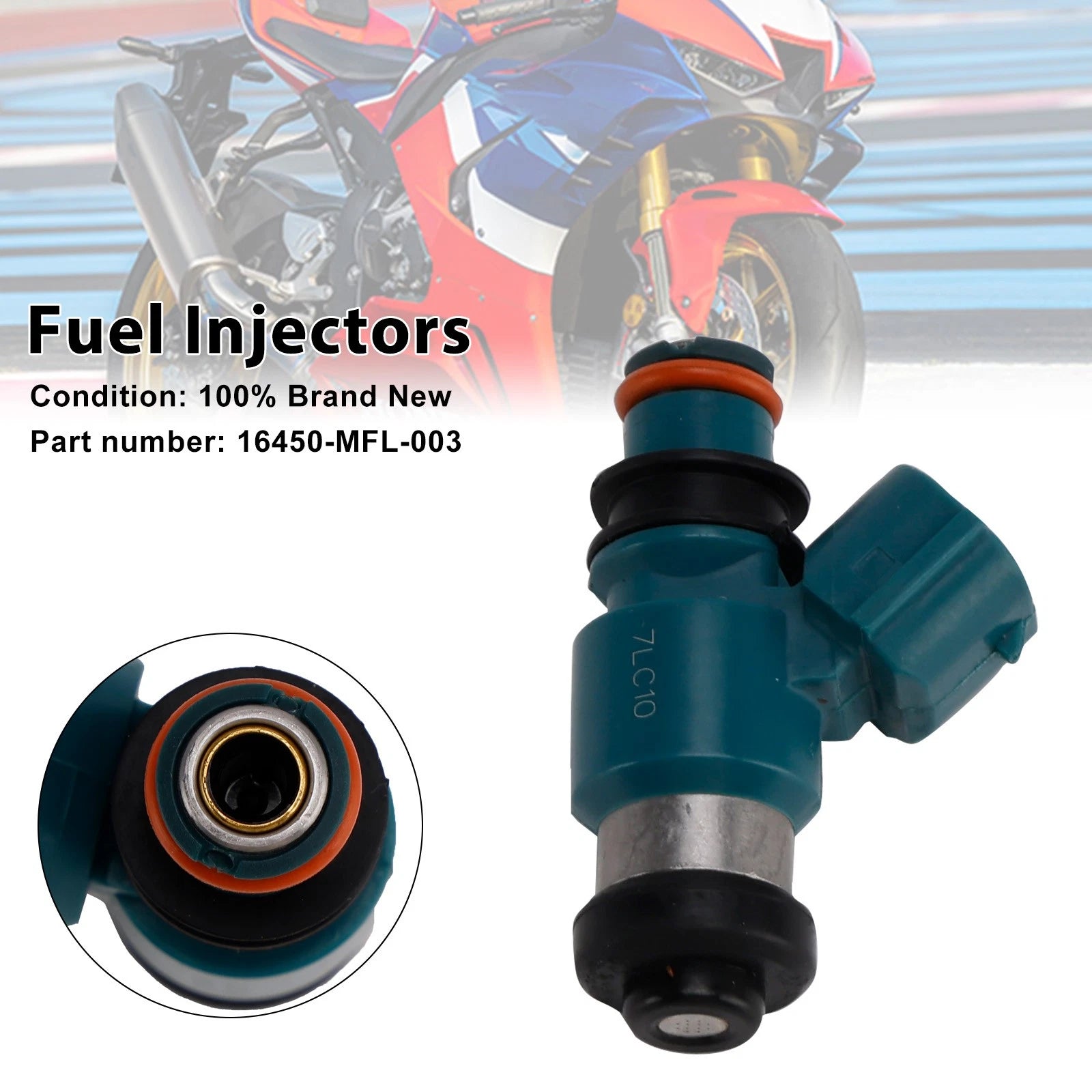 Fuel Injectors 16450-MFL-003 for Honda CBR1000RR (2008–2023), VFR1200F (2010–2017)