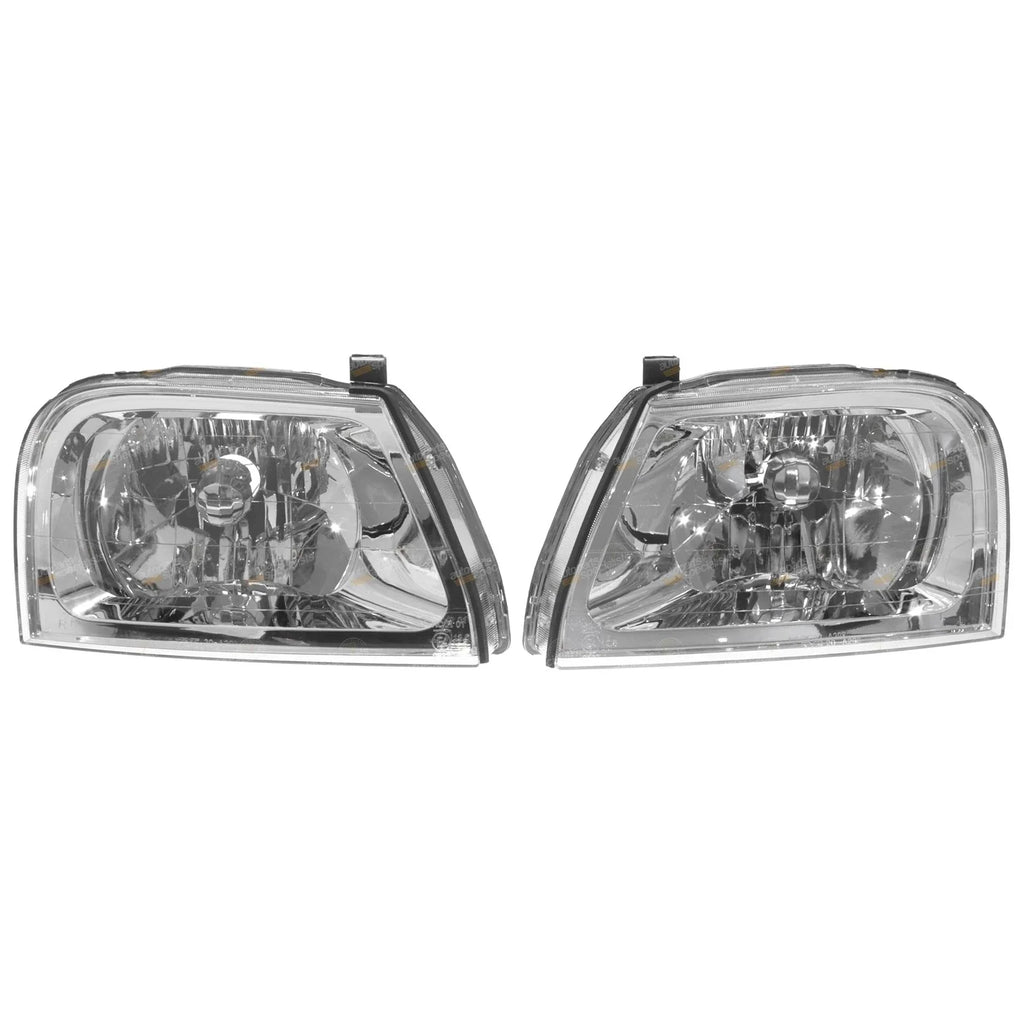 Headlights Pair LH+RH for Mitsubishi Triton Ute GLS (2004-2006)