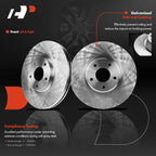Front Disc Brake Rotor and Pads with Calipers for Nissan Murano (2005–2012)