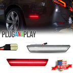 LED Clear Lens Rear Side Marker Lights for Dodge Challenger Charger (2008–2014)