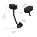 Black Passenger Armrest for Honda Goldwing 1800 GL1800 (2018-2019)