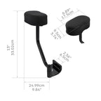 Black Passenger Armrest for Honda Goldwing 1800 GL1800 (2018-2019)
