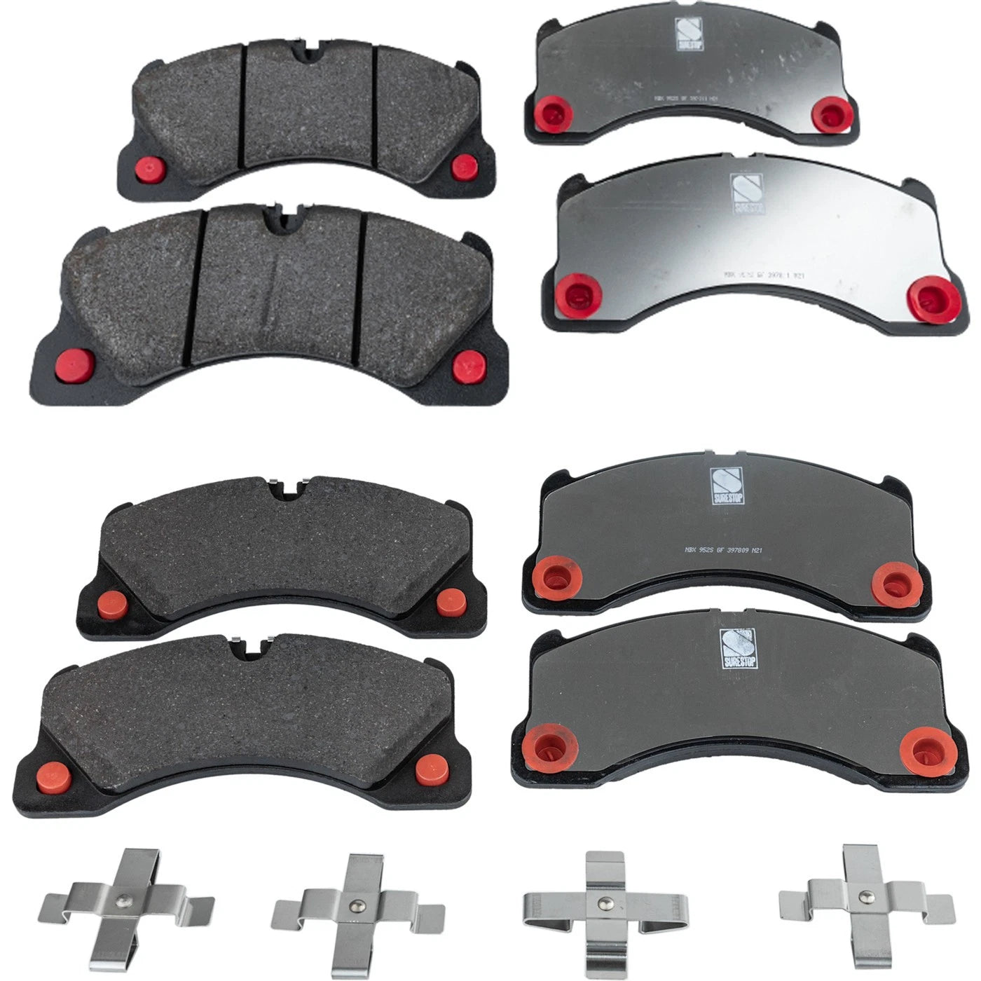 Set of 4 NAO Brake Pads for Porsche Cayenne (2011–2018)