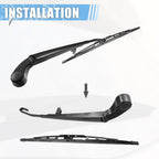 13" 16" Rear Windshield Wiper Blades for BMW X5 (1999 - 2006)