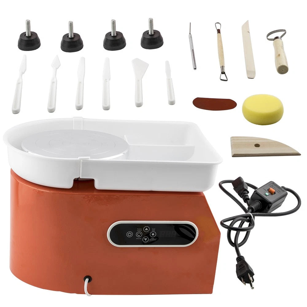 Electric Ceramic Pottery Wheel for DIY Craft (350W, Low Noise)