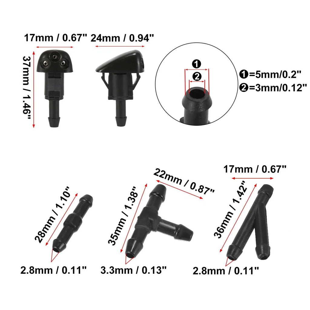 Windshield Washer Nozzles Kit for Hyundai Sonata (2002-2005)