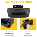 Tailgate Handle Latch with Lock & Bezel for Chevy Silverado GMC Sierra (2007-2014)
