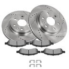 Front Drilled Slotted Rotors Brake Pads for Chevrolet Traverse GMC Acadia (2009–2023)