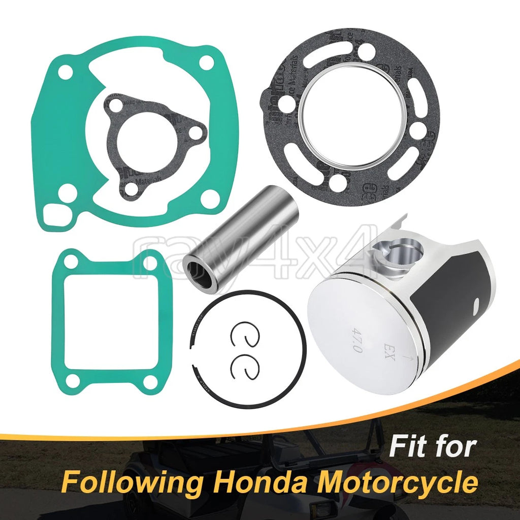 Top End Rebuild Kit Piston Ring & Engine Gasket for Honda CR80R (1986–1991)