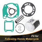 Top End Rebuild Kit Piston Ring & Engine Gasket for Honda CR80R (1986–1991)