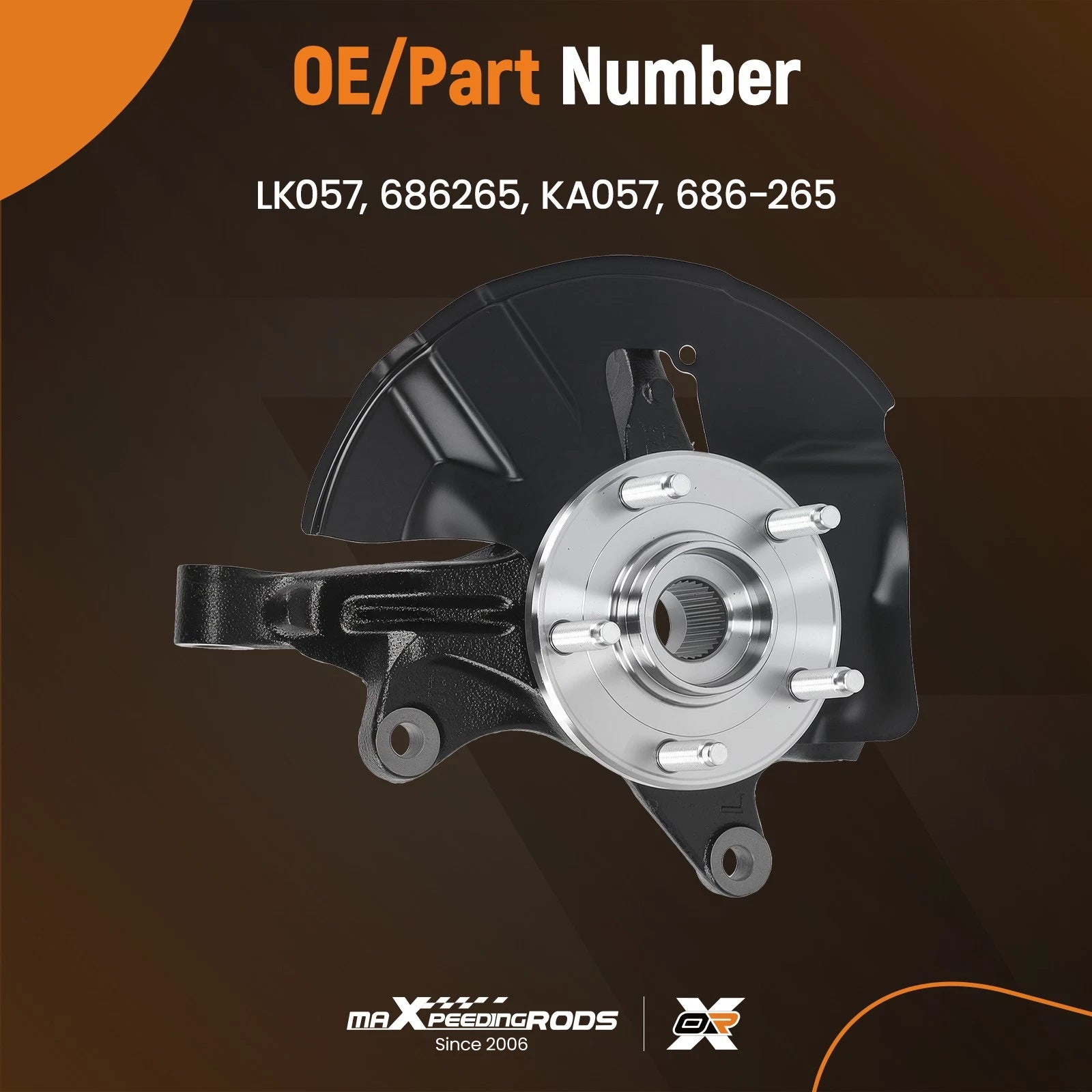 Steering Knuckle Hub Bearing Assembly for Ford Edge (2011–2014) 686-265