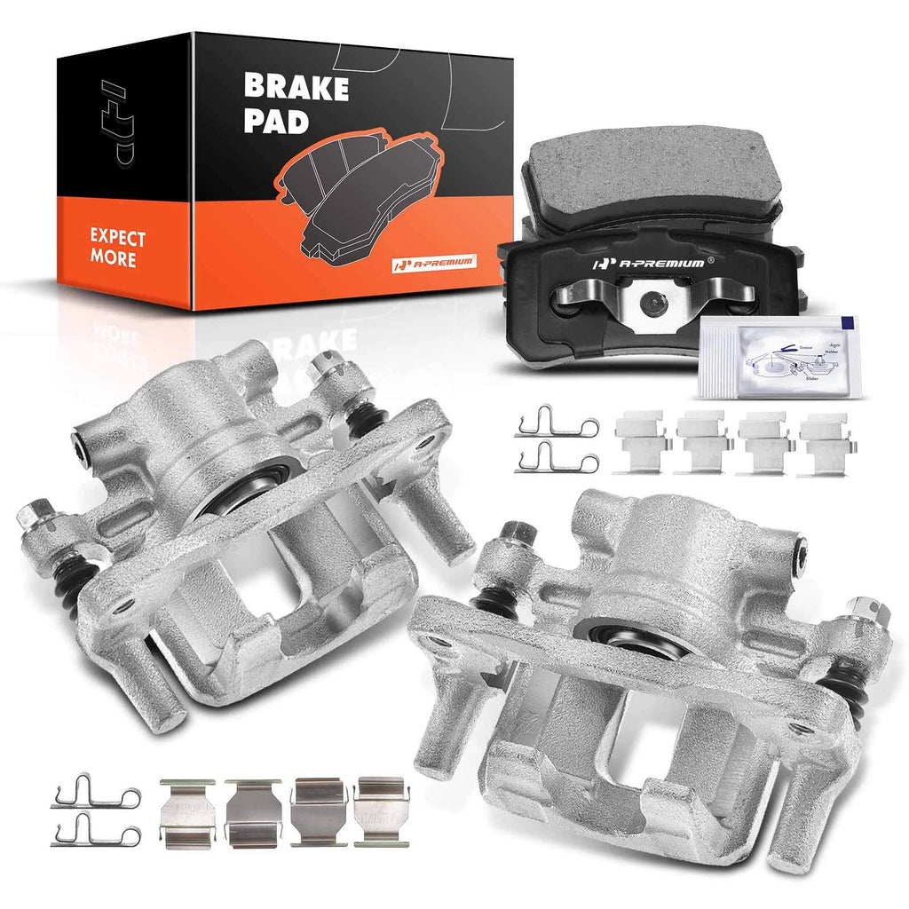 Rear Brake Calipers and Pads for Chrysler 200 Dodge Jeep (2011–2017)