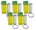 Set of 5 Engine Oil Filters HU 6008/1 for Aston Martin Mercedes-Benz