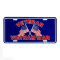 Vietnam War Veteran Vanity License Plate Sign Tag Military Embossed